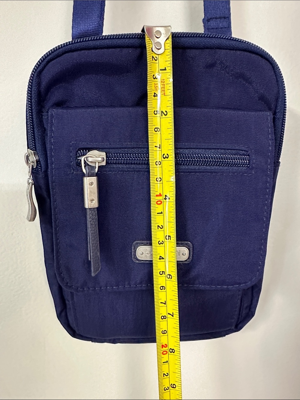 Baggallini Bag Crossbody Blue Purse RFID Nylon Polyester Zippered Pockets - Picture 8 of 10